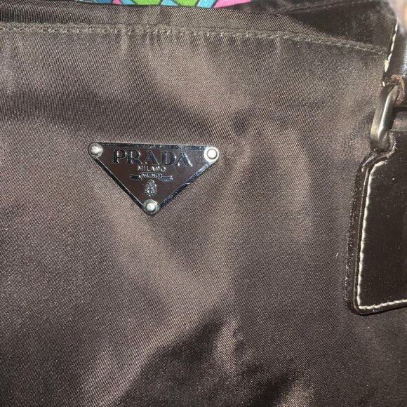 Prada Tessuto Brown Nylon Tote Bag - Picture 9 of 11